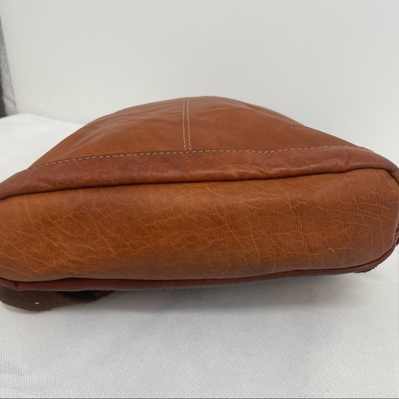 Jack Georges Voyager Collection Brown (Honey) Leather Small Backpack Bag #7133 - Picture 6 of 14